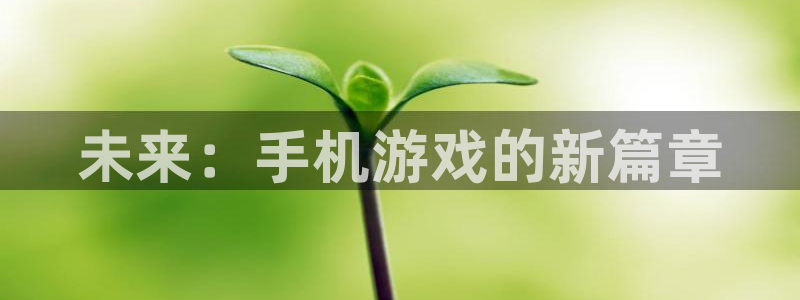 杏盛注册流程和入口：未来：手机游戏的新篇章